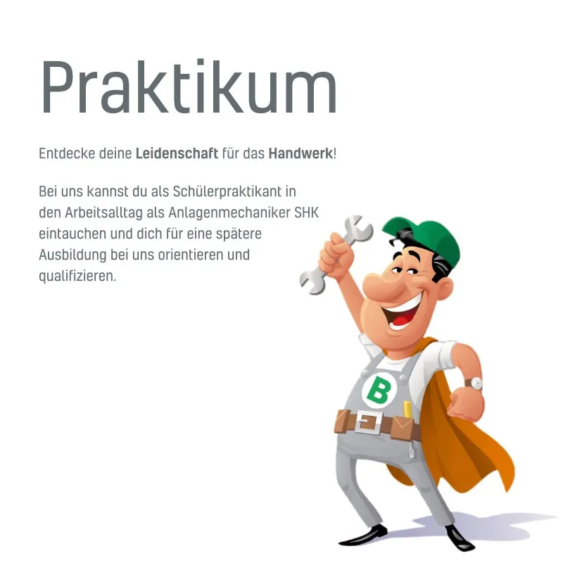 Praktikum Anlagenmechaniker in Heidelberg bei Bierther GmbH