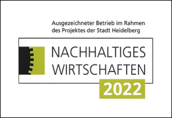 Auszeichnung zum Nachhaltigen Wirtschaften 2022 für die Bierther GmbH