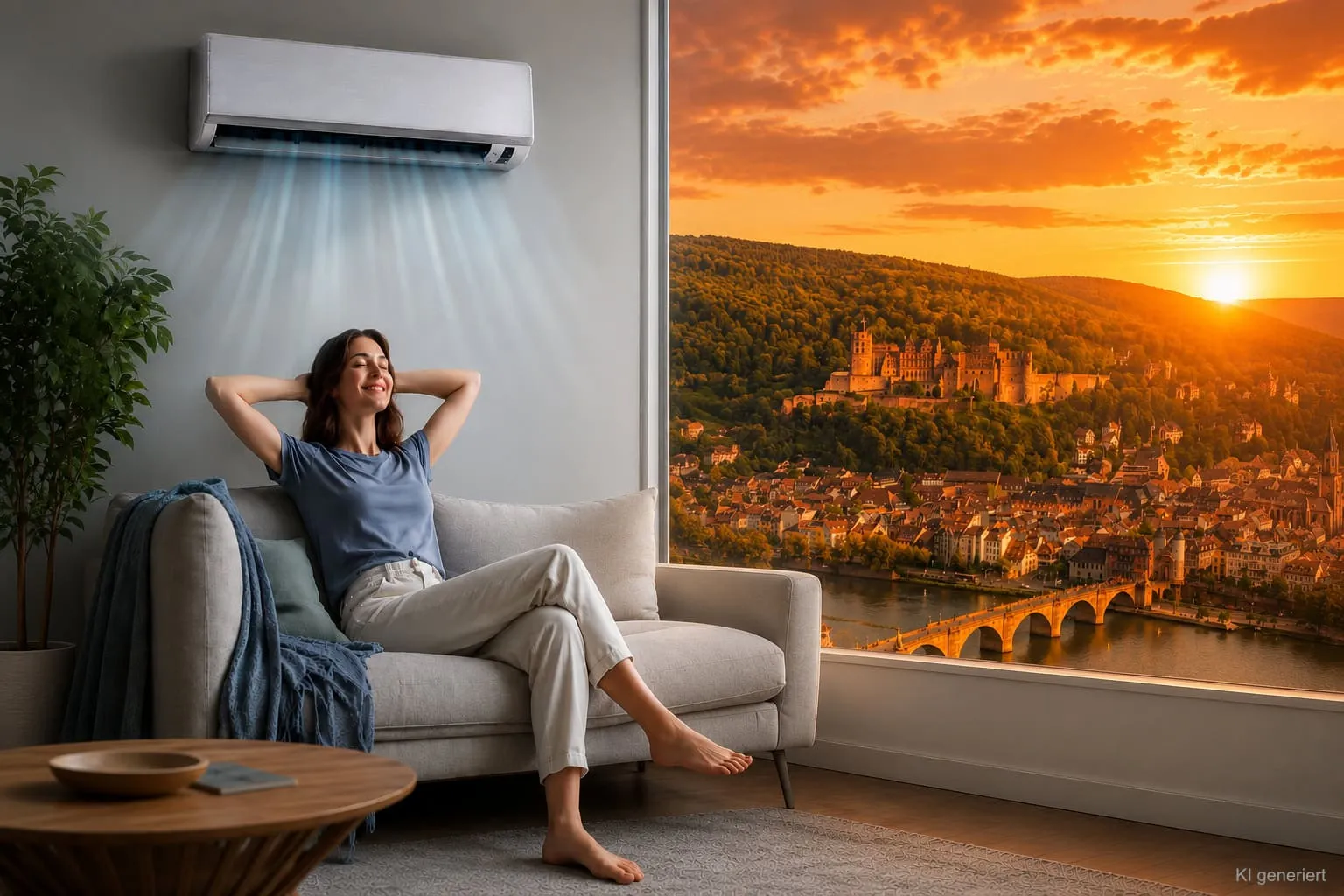 Eine Klimaanlage sorgt für gutes Raumklima in Heidelberg
