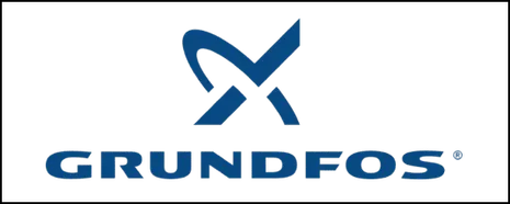 Logo von Grundfos, einem Technikpartner der Bierther GmbH